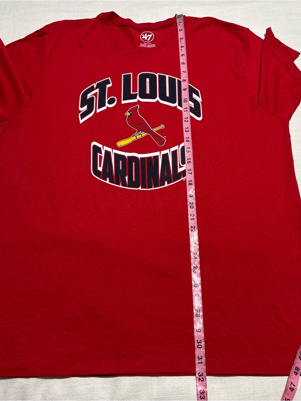 Men’s ‘47 Brand St. Louis Cardinals Graphic Tee | Red | Size XXL - Picture 6 of 7